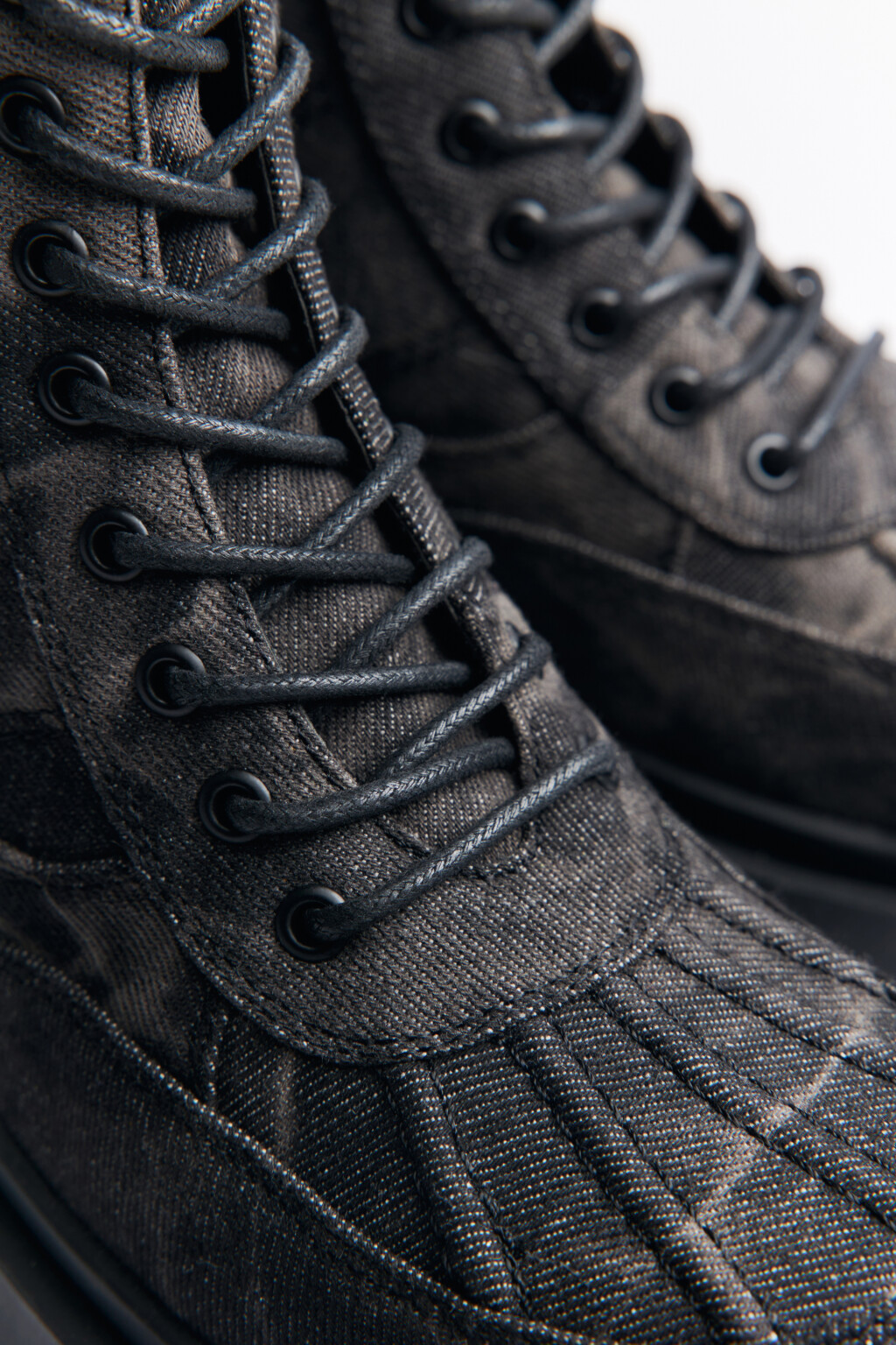 Ботинки высокие текстильные с принтом тай-дай - цвет серый - 5