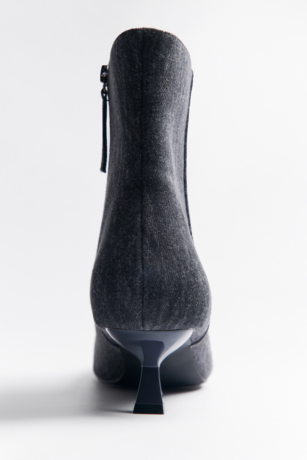 Ботильоны из текстиля с вареным эффектом - цвет черный - 4