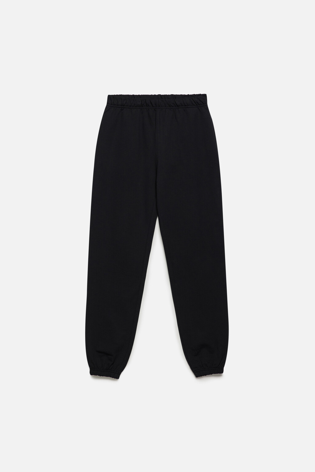 Брюки-джоггеры из хлопкового футера - цвет черный - 9