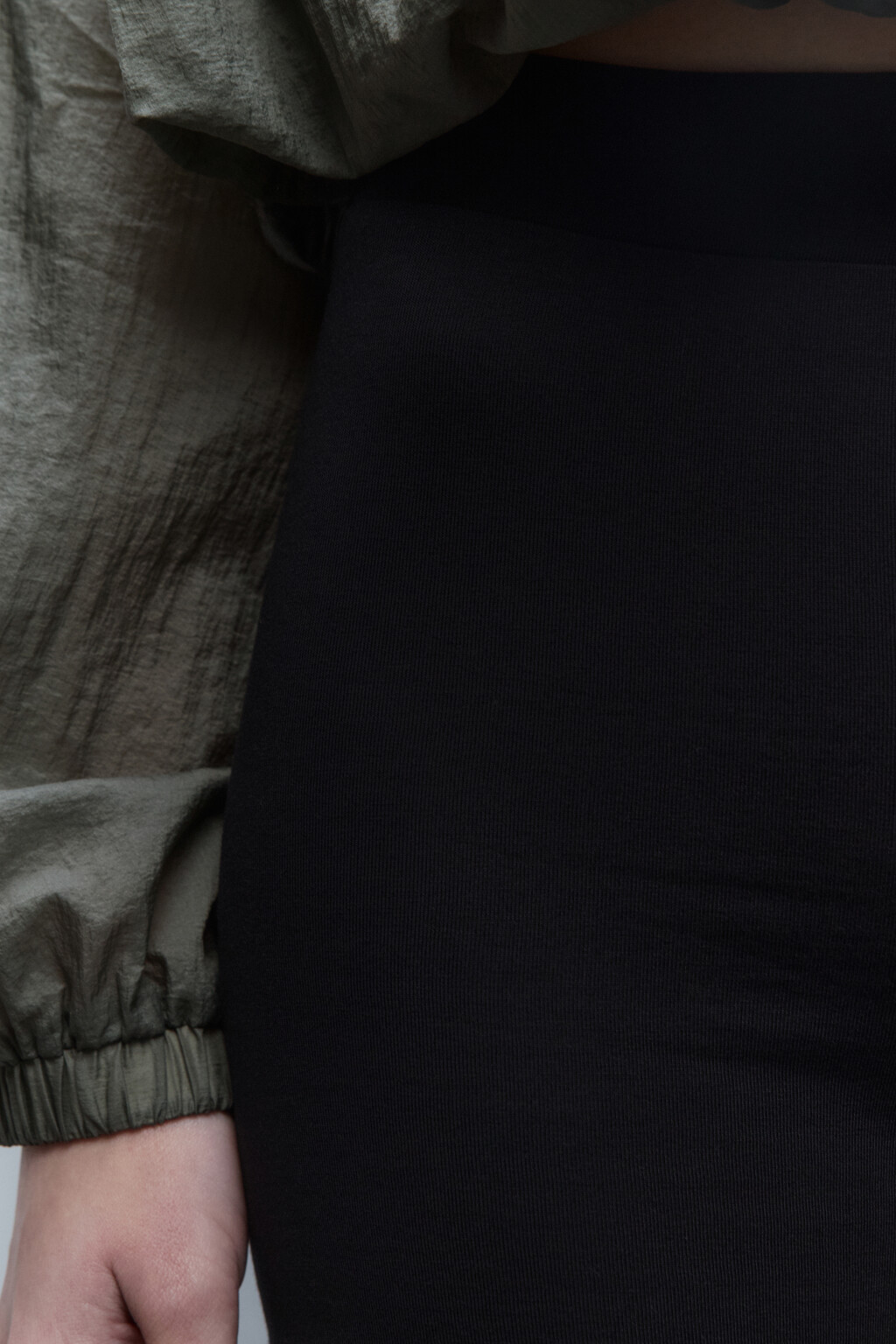 Шорты-велосипедки хлопковые с высокой посадкой - цвет черный - 6