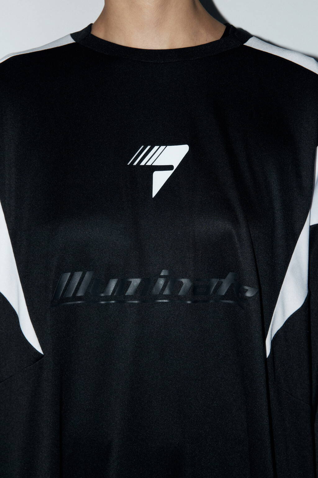 Платье-футболка свободное с принтом - цвет черный - 6