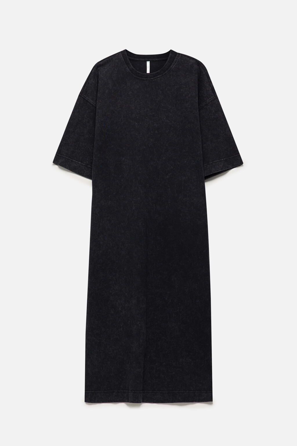 Платье-футболка миди из вареного трикотажа - цвет серый - 9