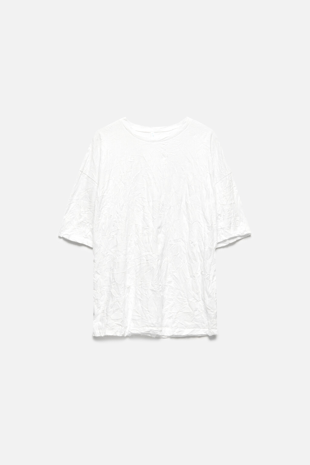 Футболка oversize с жатым эффектом - цвет белый - 10