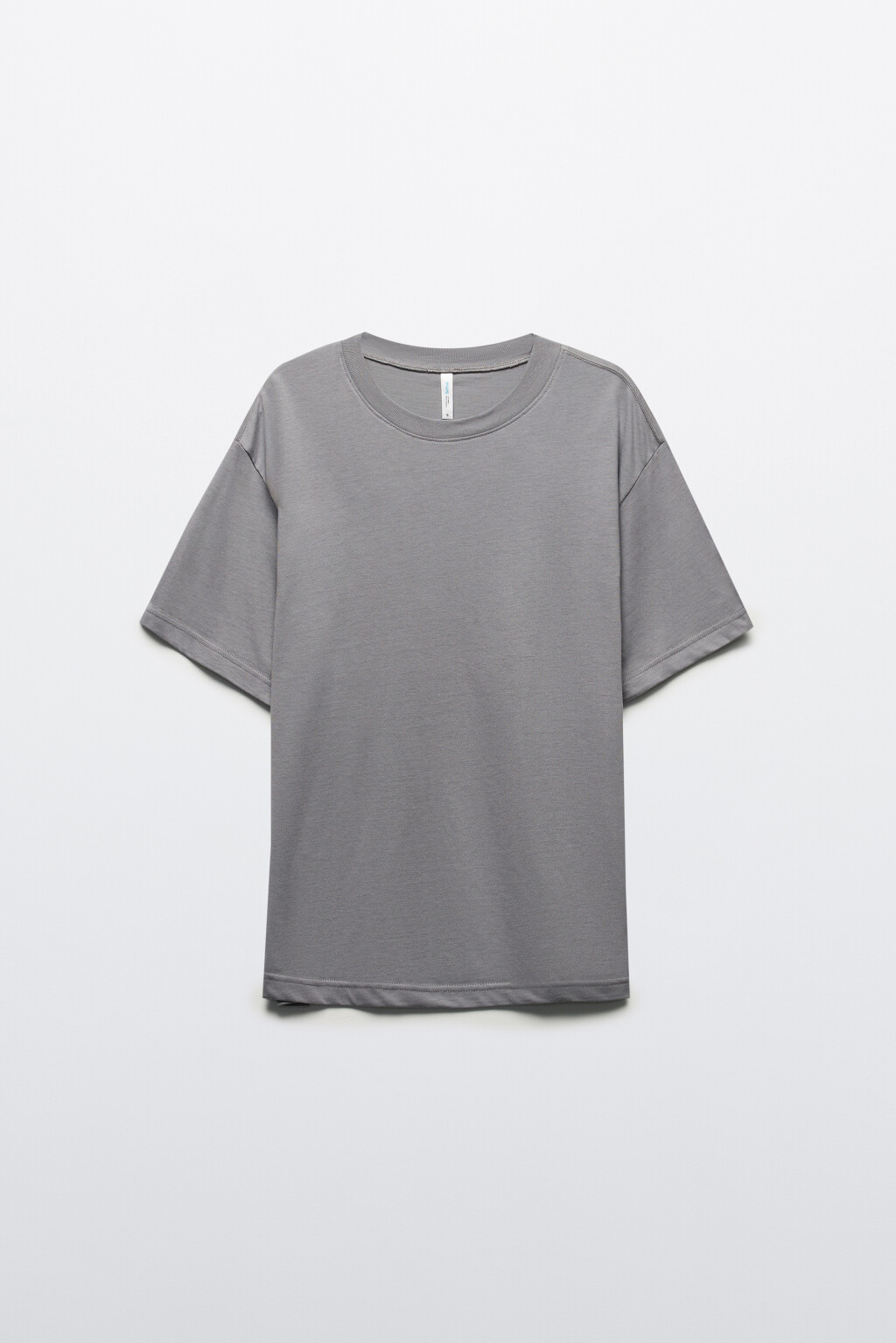 Футболка из хлопка базовая - цвет серый - 8