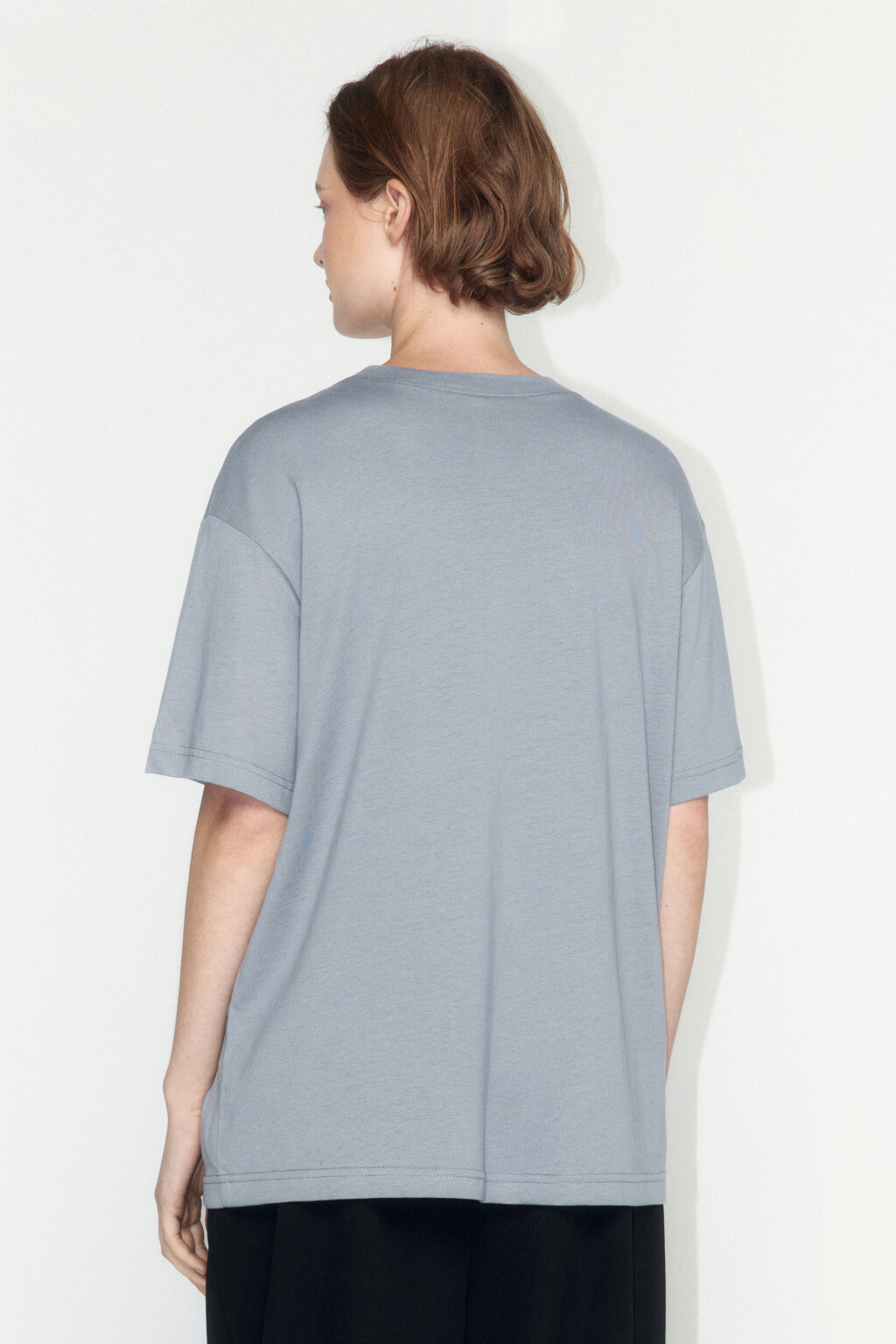 Футболка из хлопка базовая - цвет серый - 4