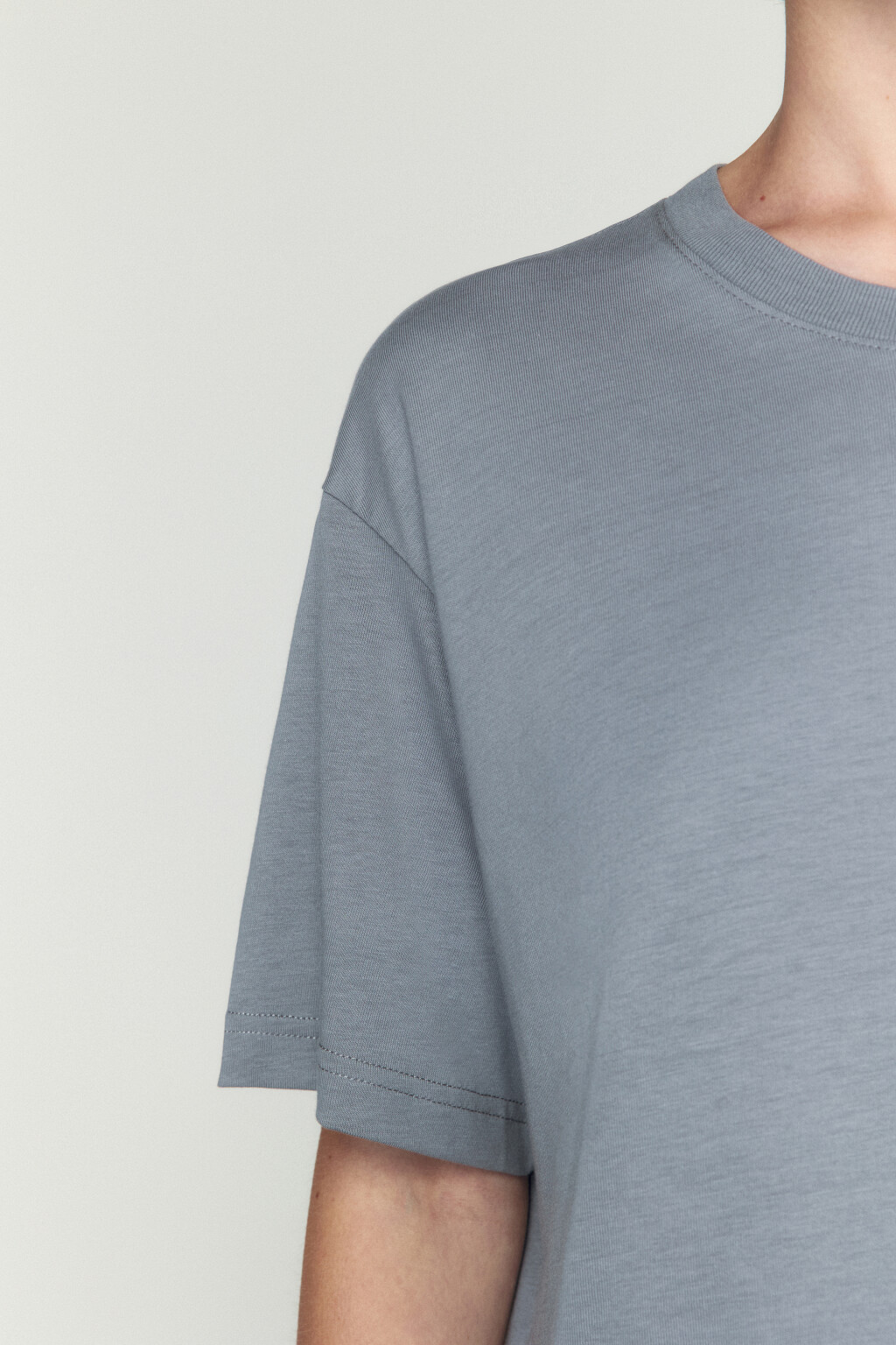 Футболка из хлопка базовая - цвет серый - 7