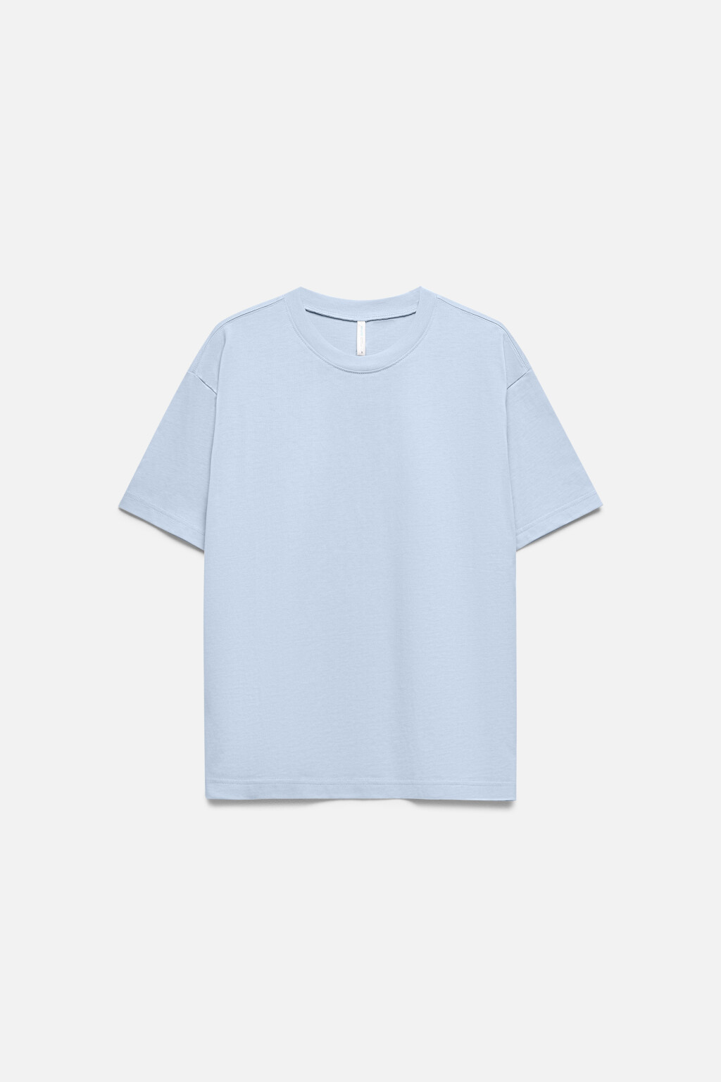 Футболка из хлопка базовая - цвет голубой - 8