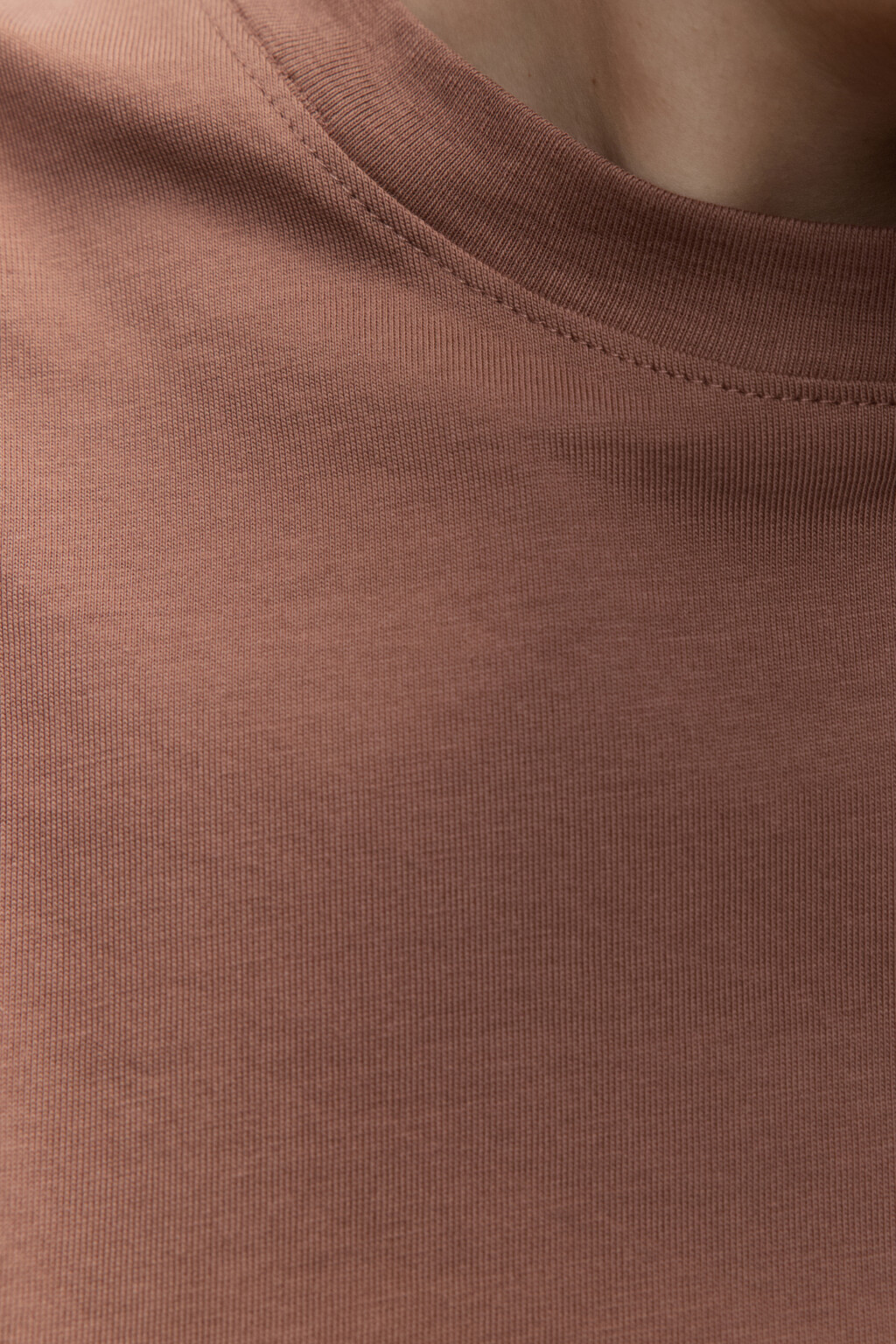 Футболка из хлопка базовая - цвет коричневый - 6