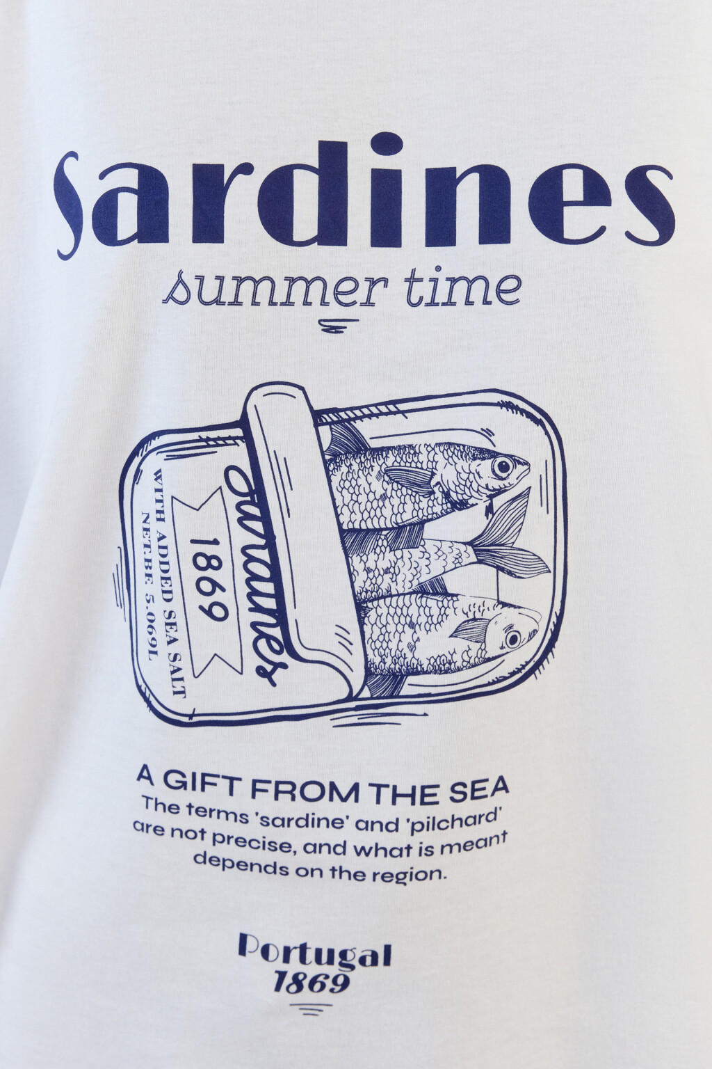 Футболка oversize хлопковая с принтом - цвет синий - 6