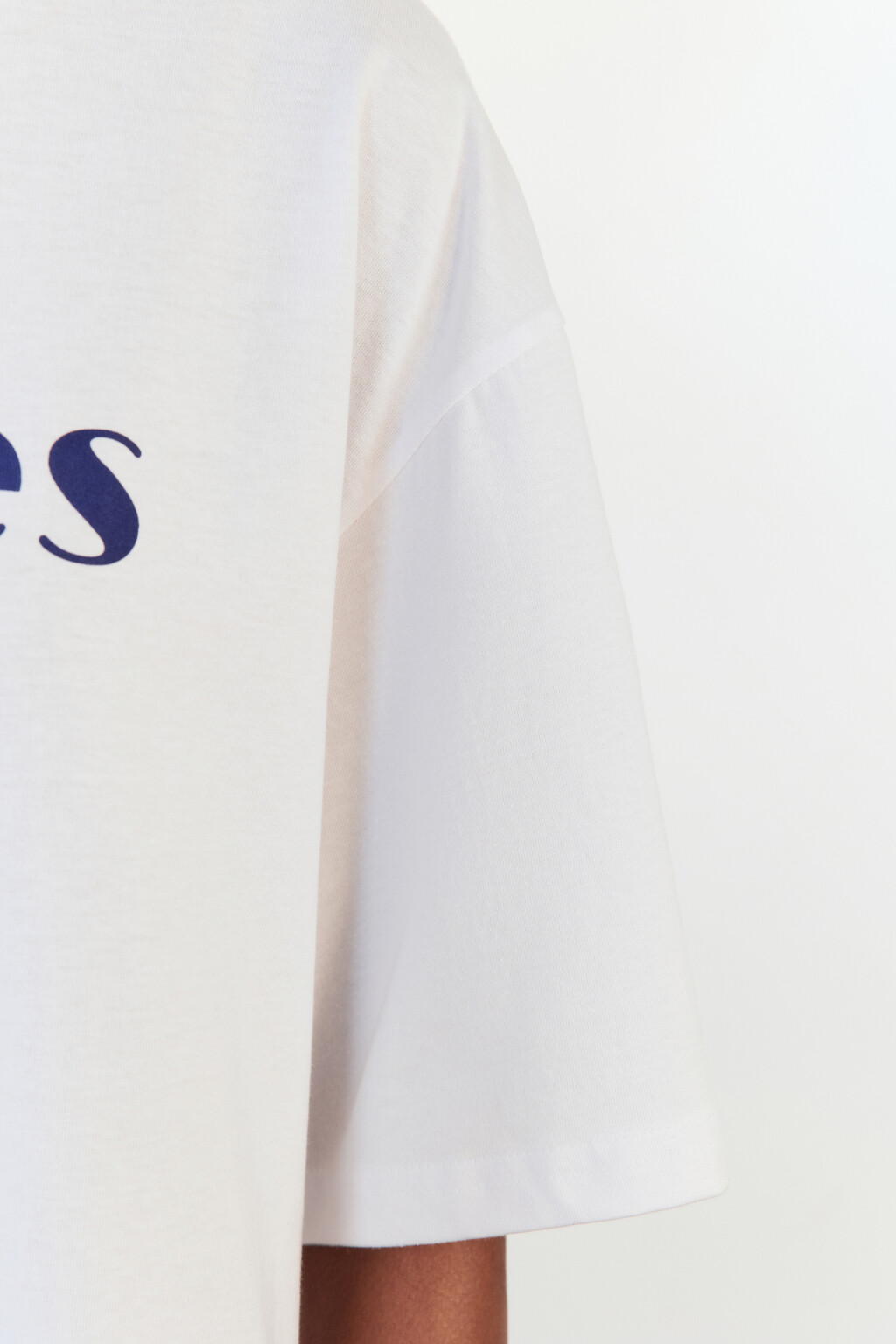 Футболка oversize хлопковая с принтом - цвет синий - 7