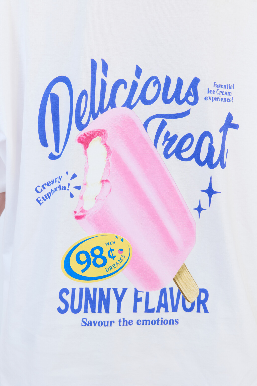 Футболка oversize хлопковая с принтом - цвет белый - 6