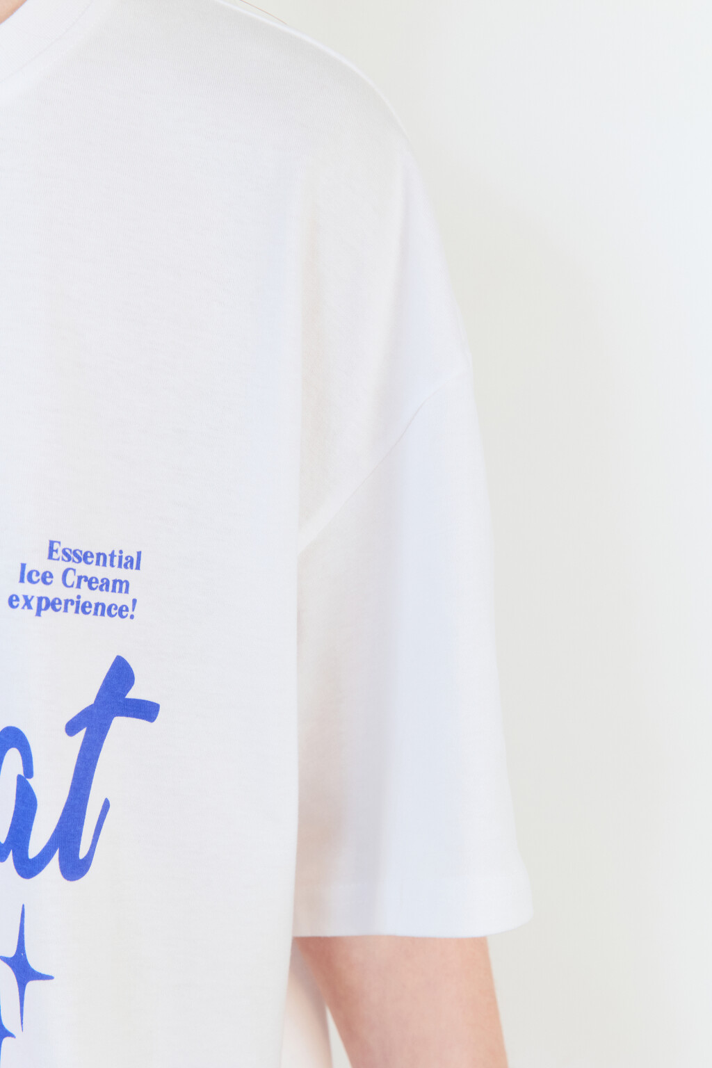 Футболка oversize хлопковая с принтом - цвет белый - 7