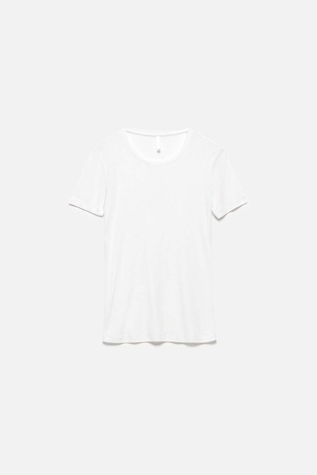 Футболка slim в рубчик из модала - цвет белый - 8