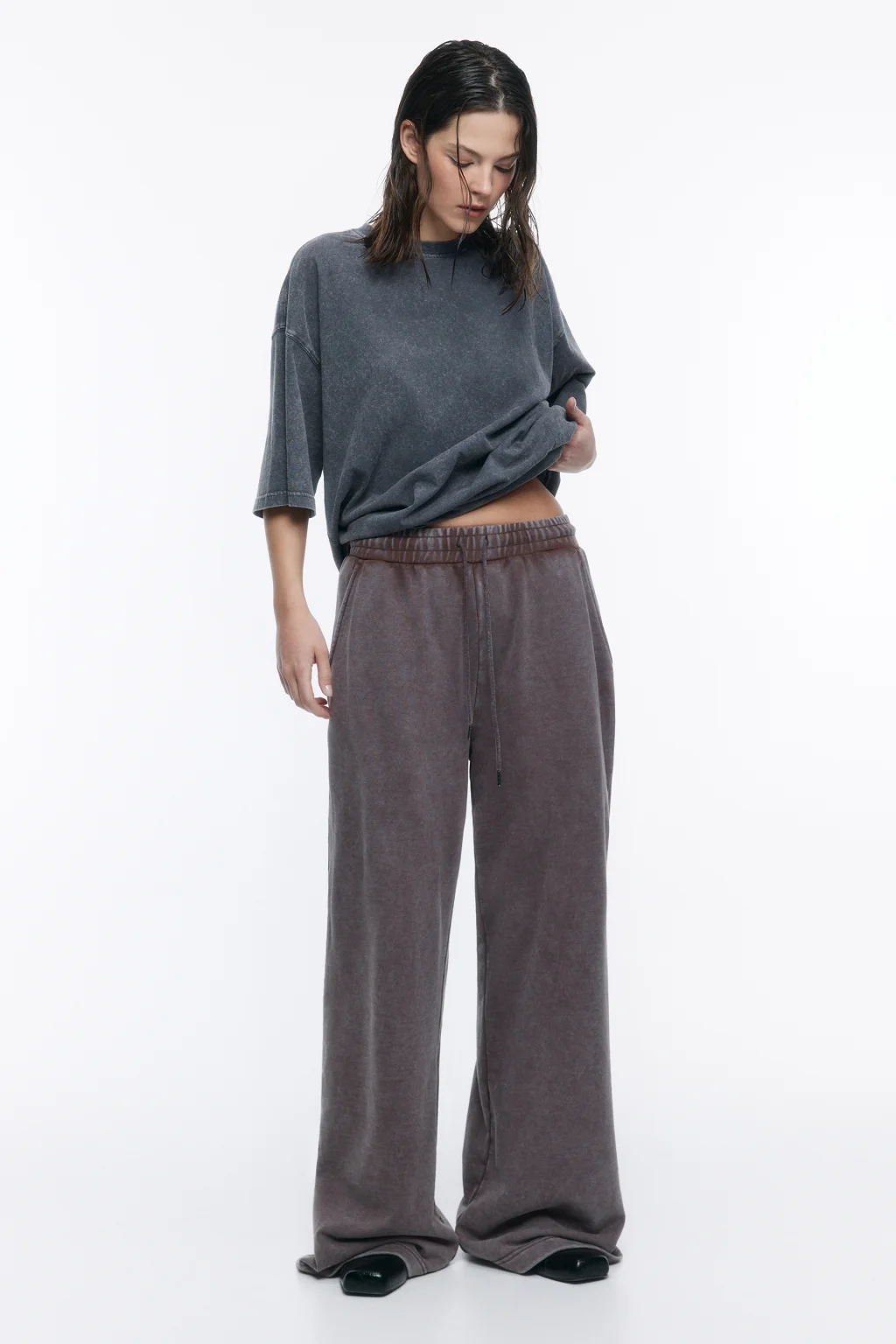 Футболка oversize с состаренным эффектом 2421120038, цвет Футболка oversize с состаренным эффектом 2421120038, цвет