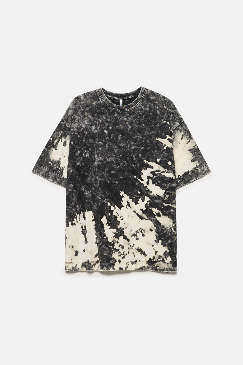 Футболка хлопковая с эффектом тай-дай - цвет серый - 8