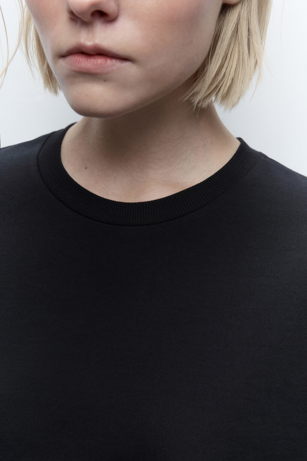 Футболка oversize хлопковая базовая - цвет черный - 6