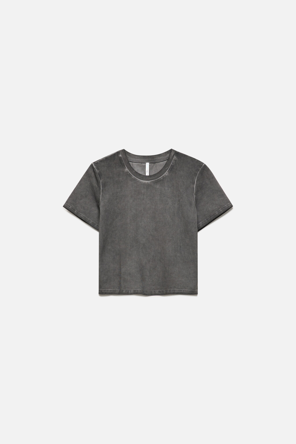 Футболка-топ из вареного трикотажа - цвет серый - 8