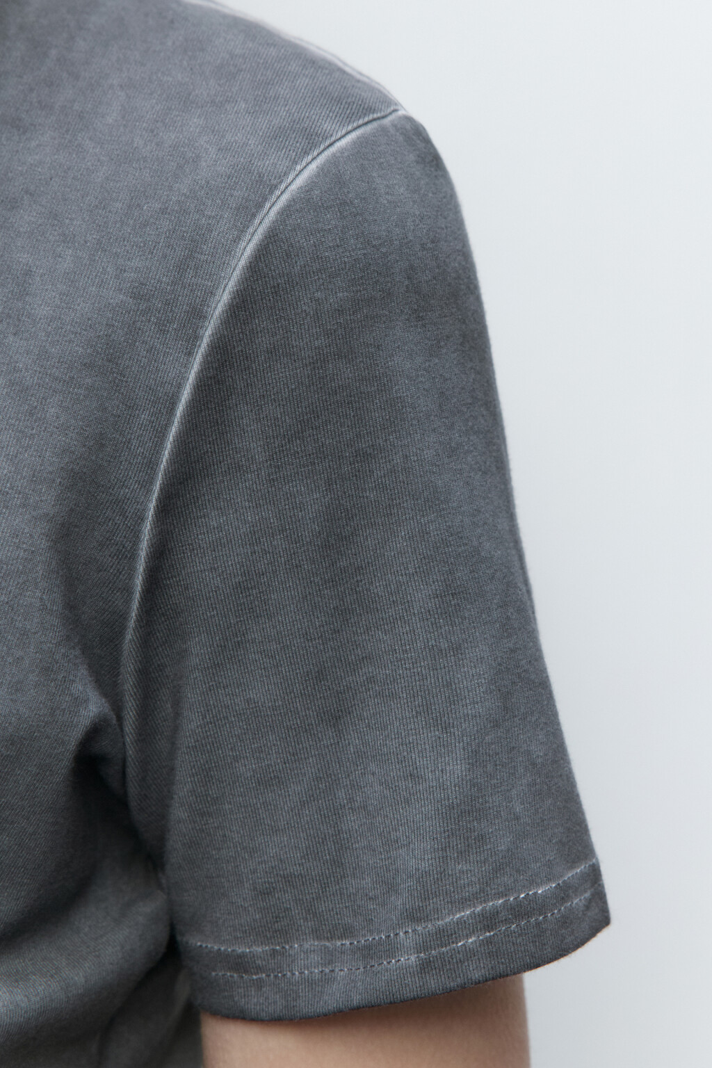 Футболка-топ из вареного трикотажа - цвет серый - 7