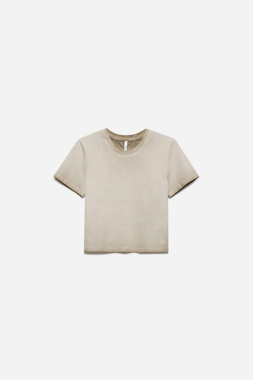 Футболка-топ из вареного трикотажа - цвет бежевый - 8