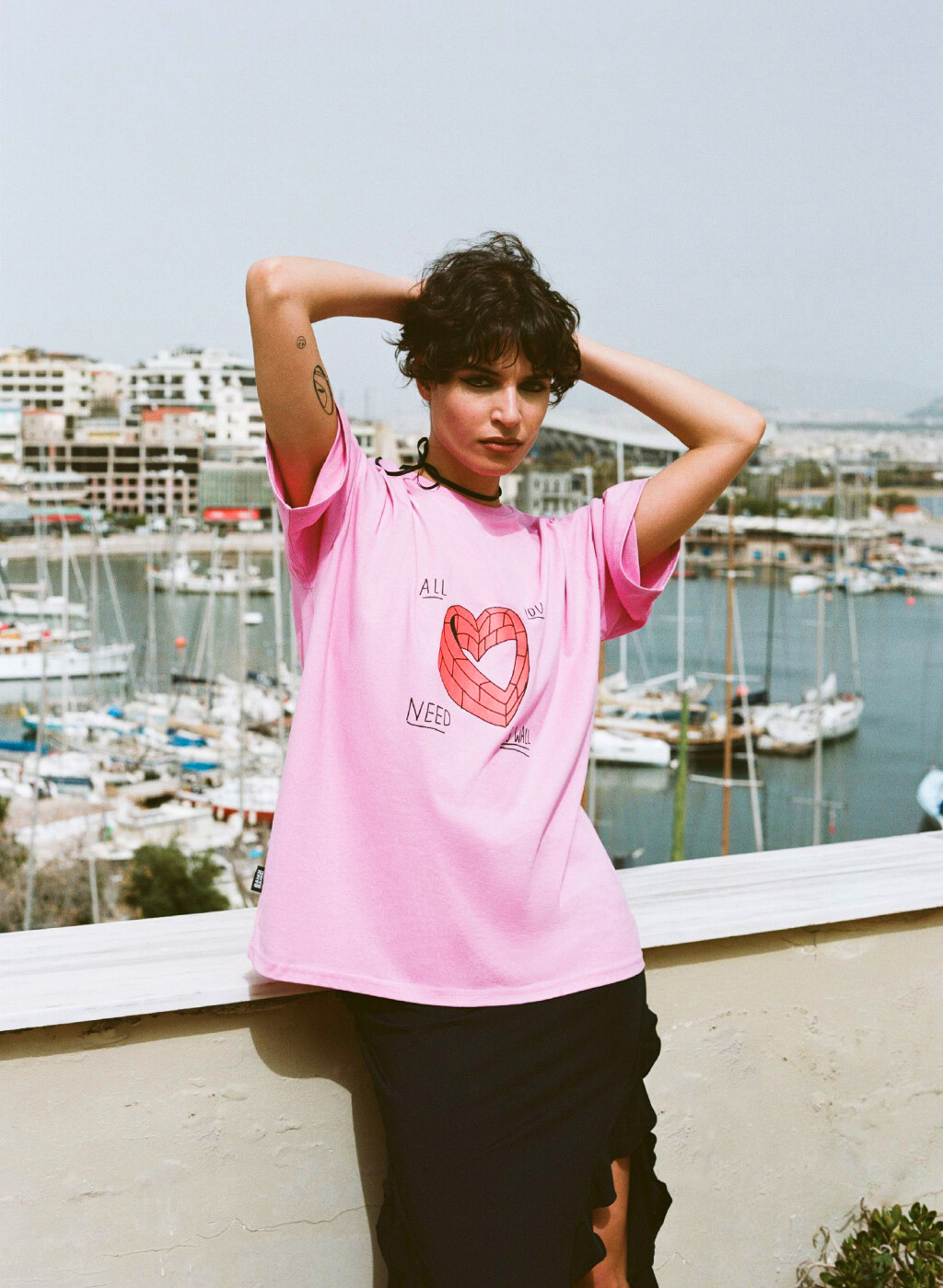 Футболка унисекс с принтом Bang! Bang! - цвет розовый - 11