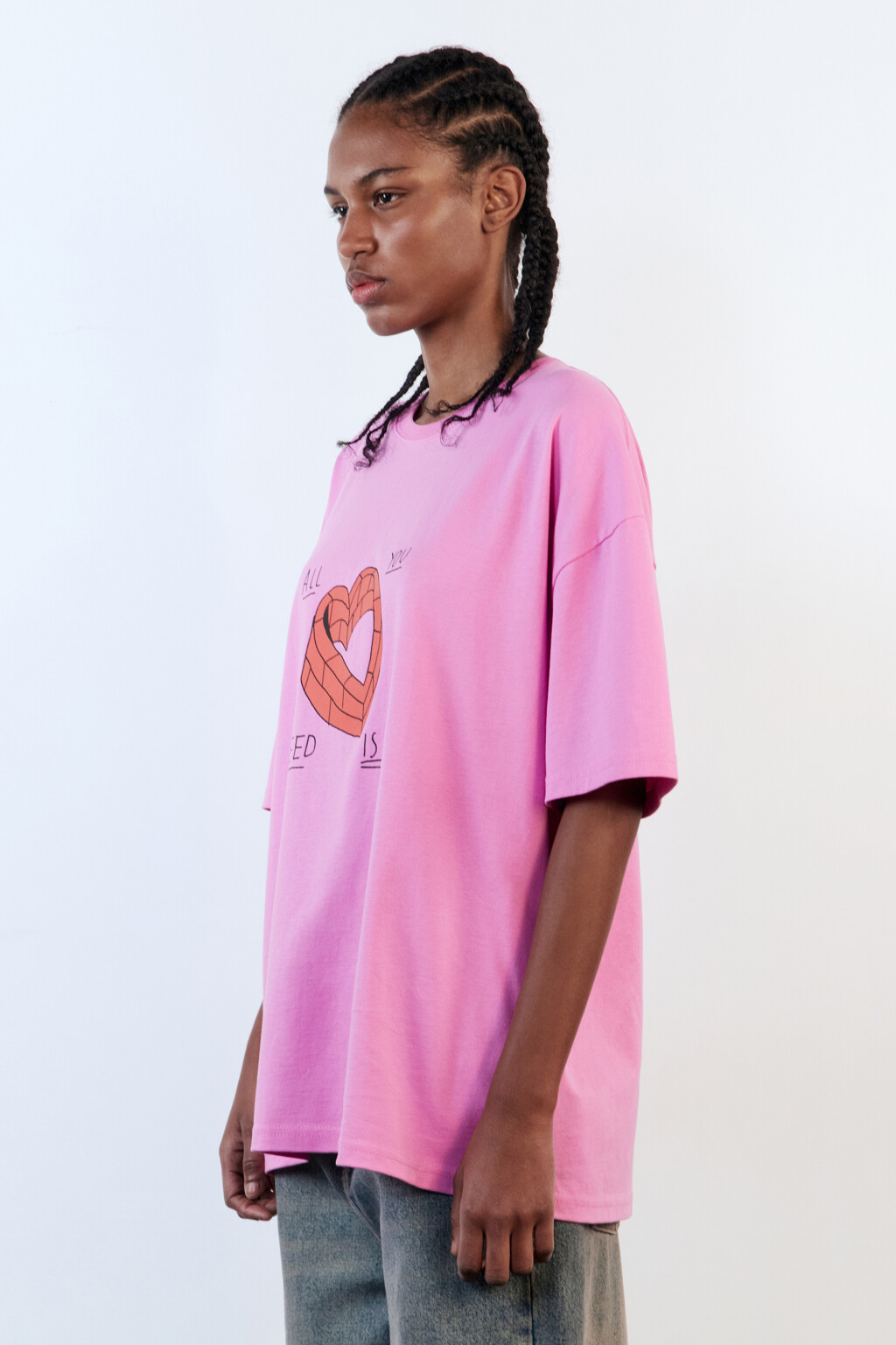 Футболка унисекс с принтом Bang! Bang! - цвет розовый - 3