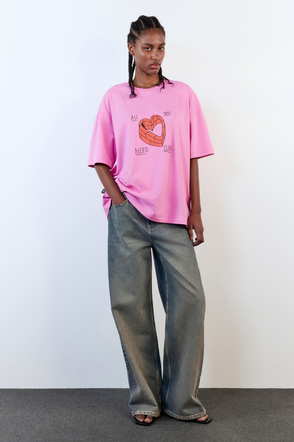 Футболка унисекс с принтом Bang! Bang! - цвет розовый - 5