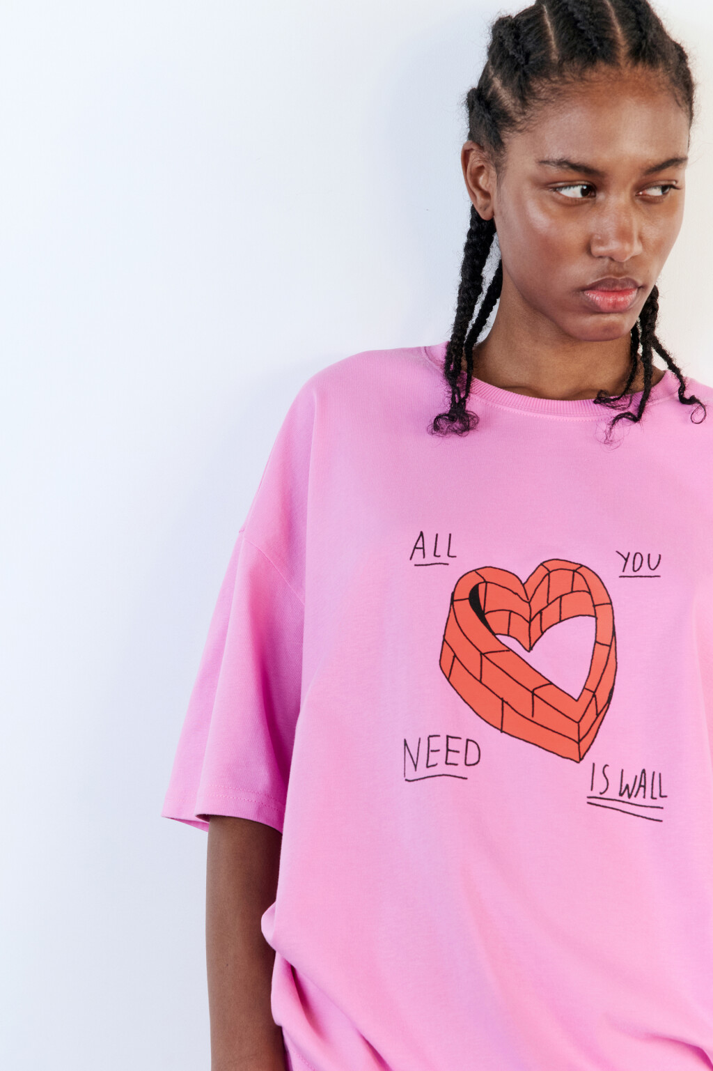 Футболка унисекс с принтом Bang! Bang! - цвет розовый - 1