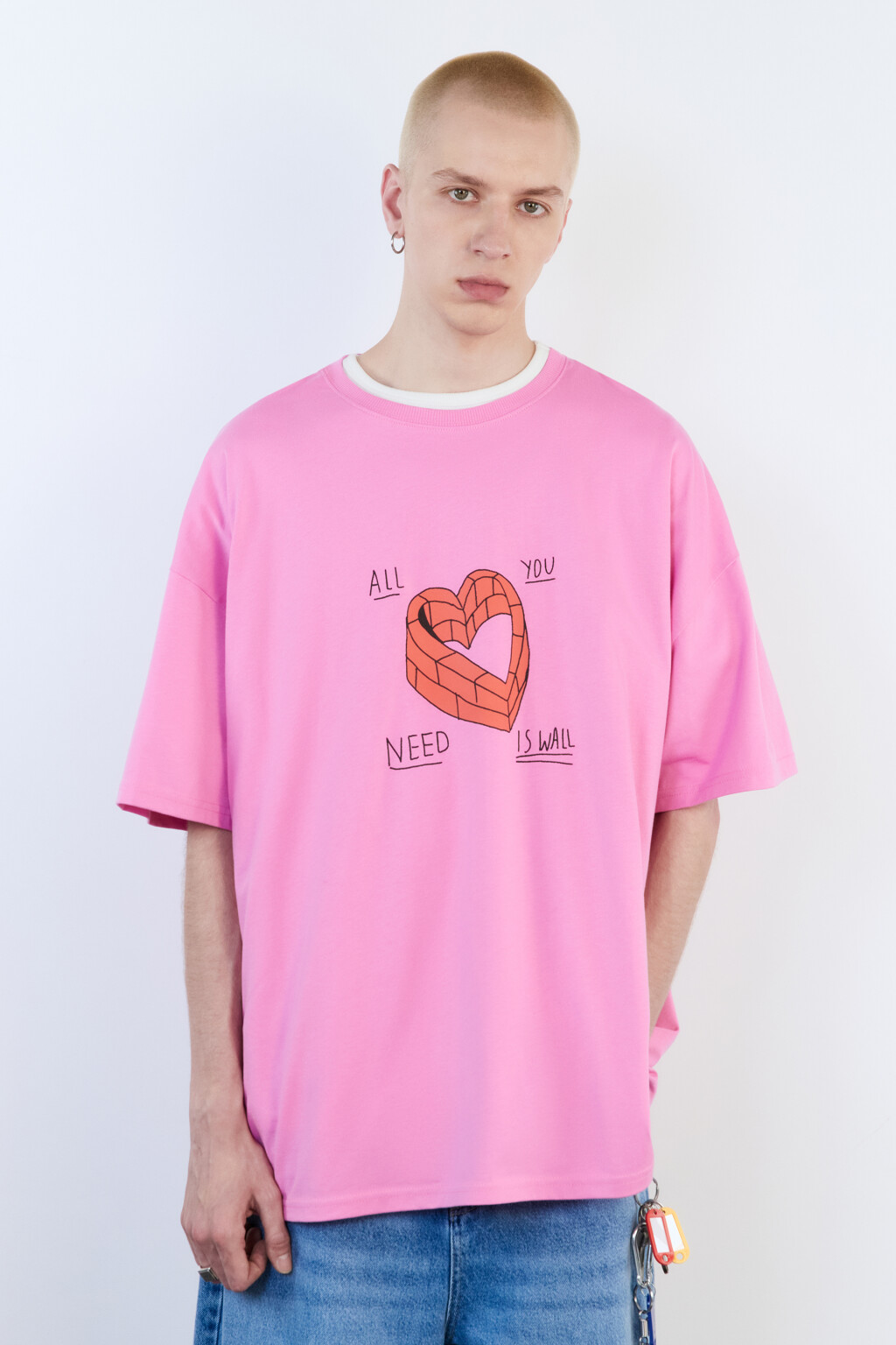 Футболка унисекс с принтом Bang! Bang! - цвет розовый - 10