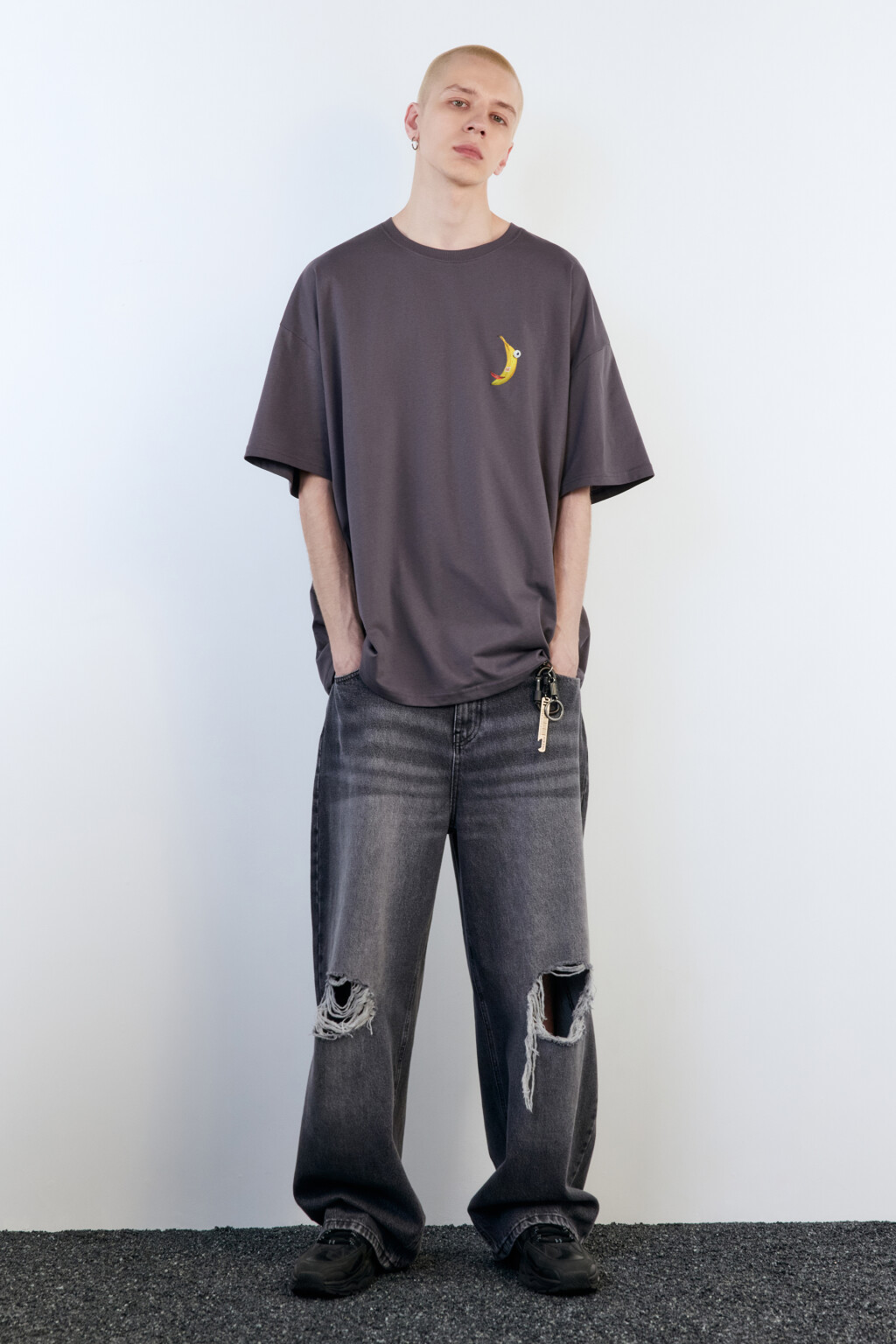 Футболка унисекс с принтом Bang! Bang! - цвет серый - 9