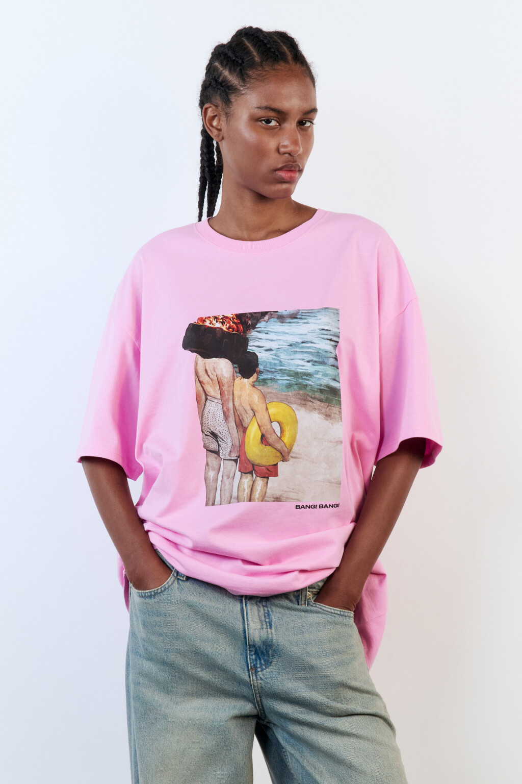 Футболка унисекс с принтом Bang! Bang! - цвет мультиколор - 1
