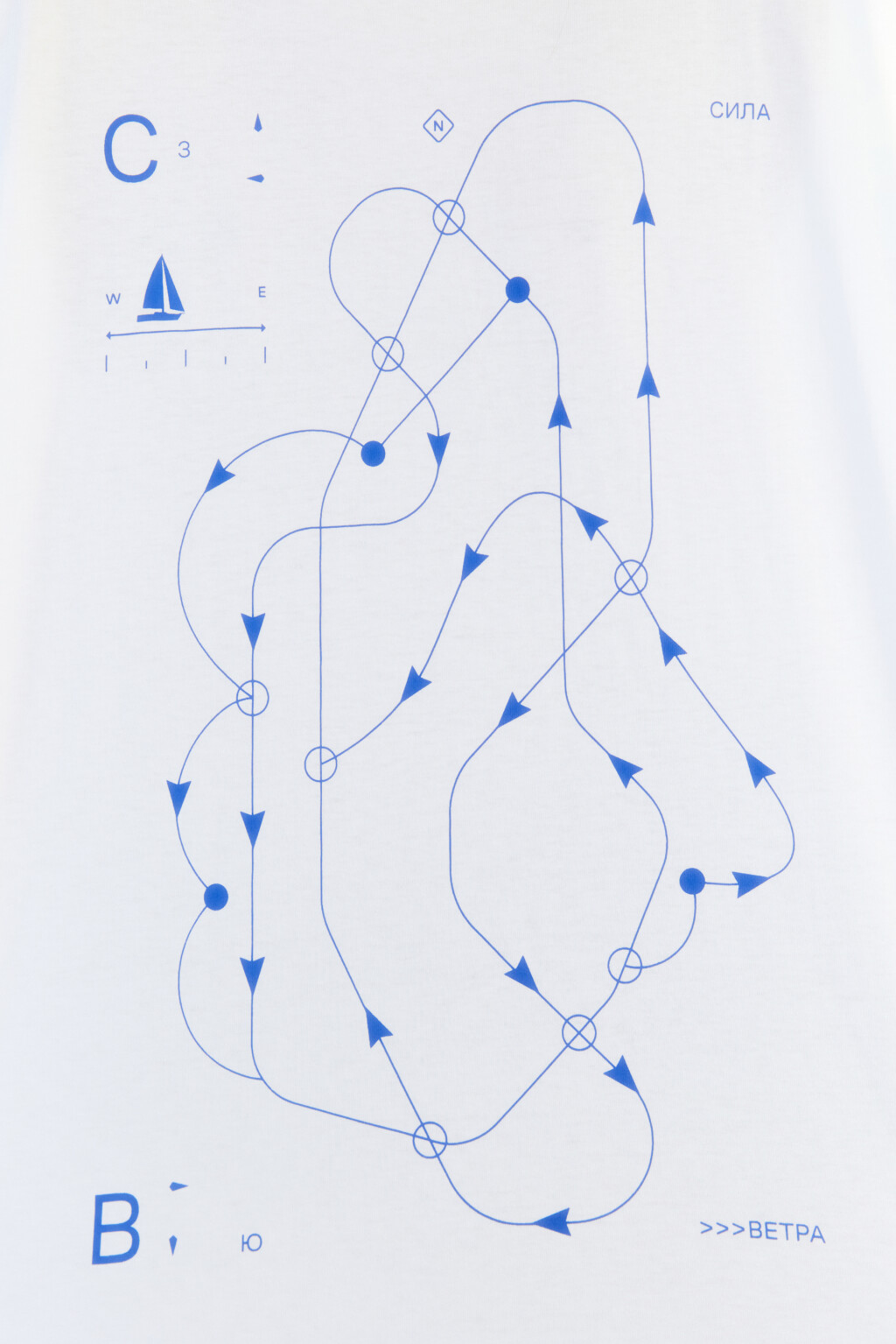 Футболка oversize хлопковая с принтом - цвет белый - 7