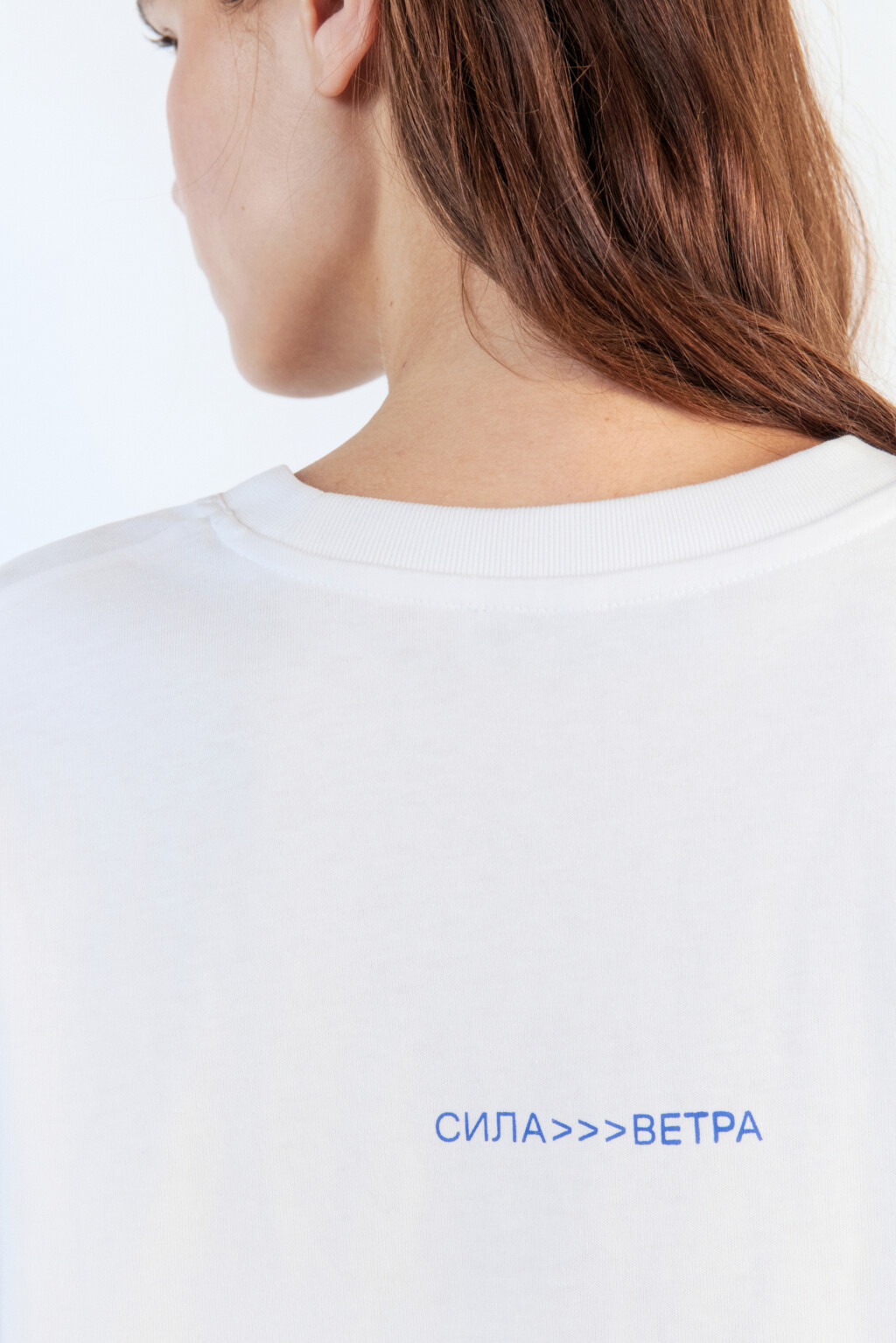 Футболка oversize хлопковая с принтом - цвет белый - 8