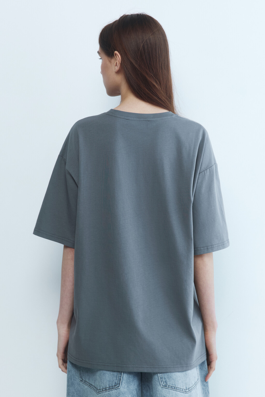 Футболка унисекс с принтом Смешарики - цвет серый - 5