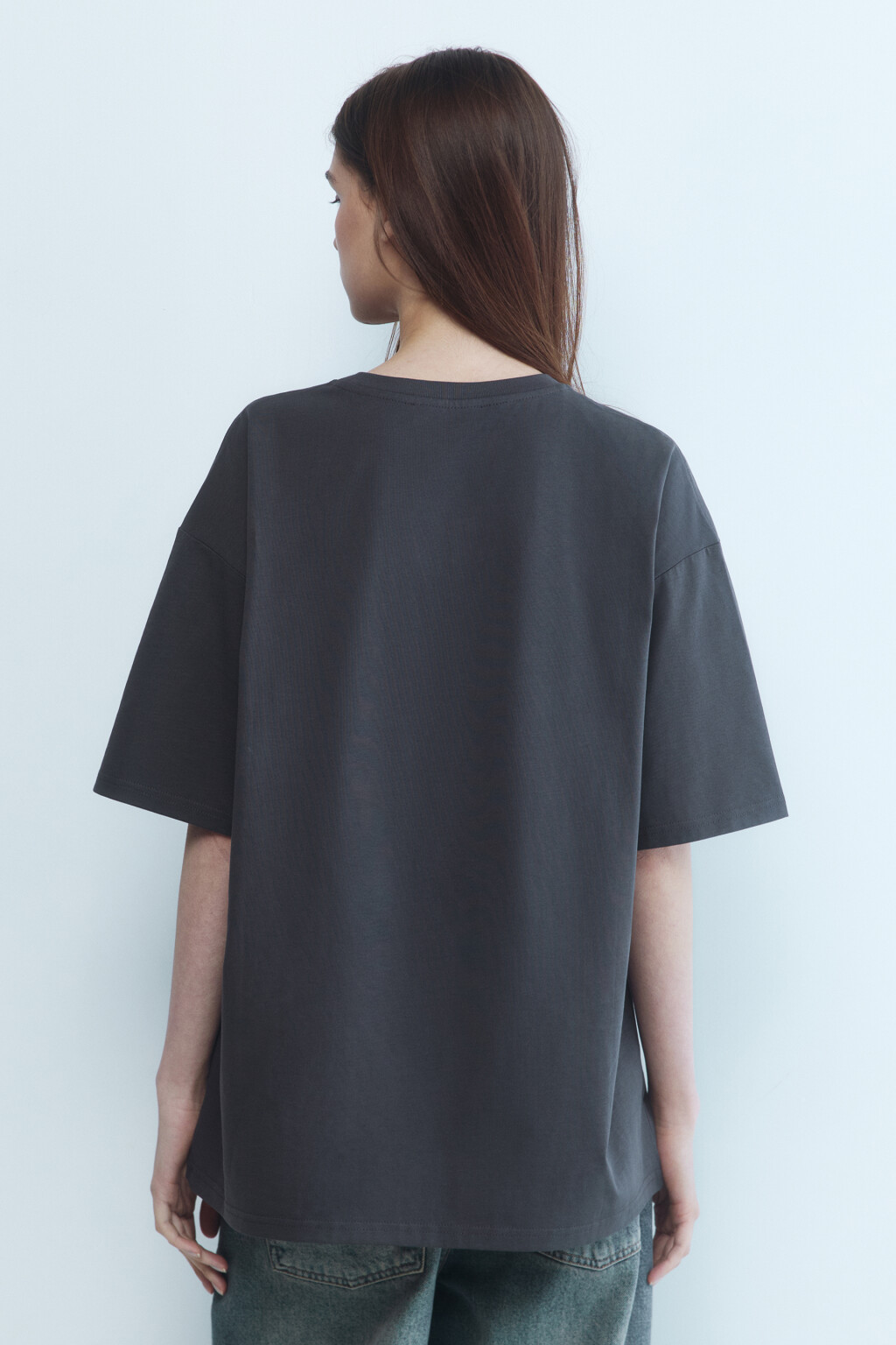 Футболка унисекс с принтом Смешарики - цвет серый - 4