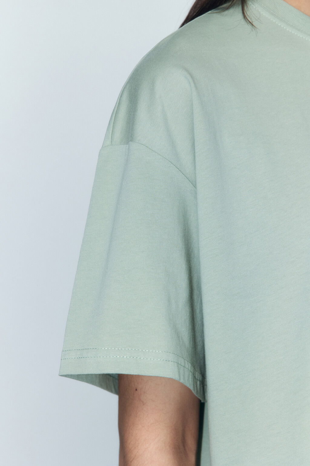 Футболка хлопковая с принтом и надписями - цвет зеленый - 7