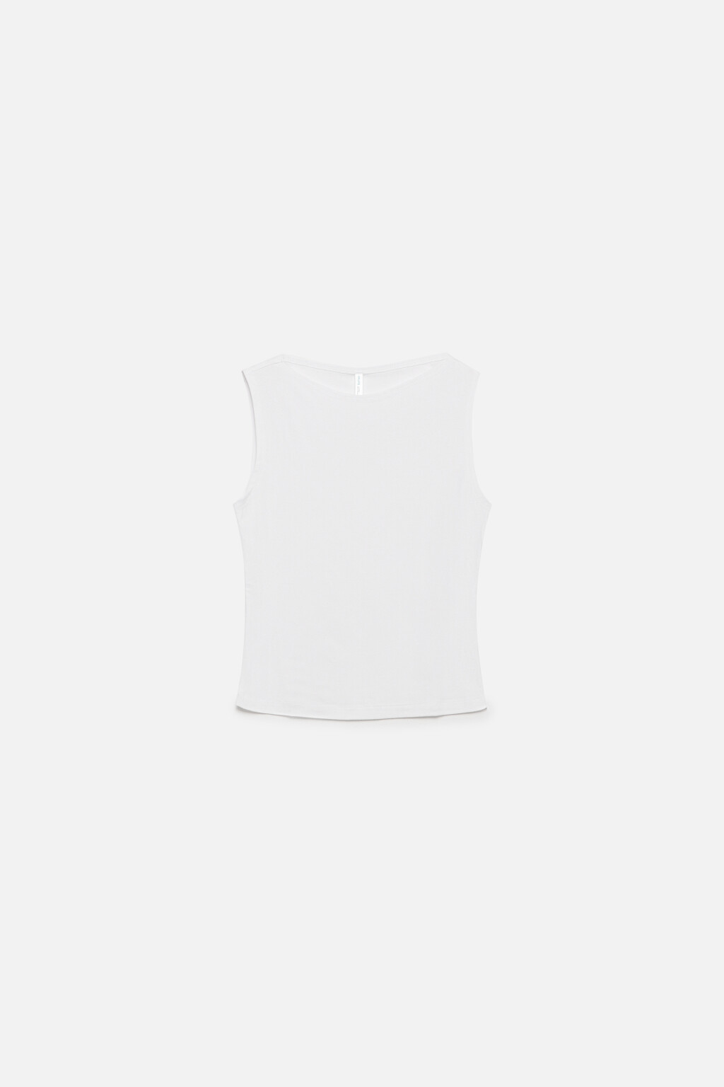 Майка приталенная из вискозы - цвет белый - 8