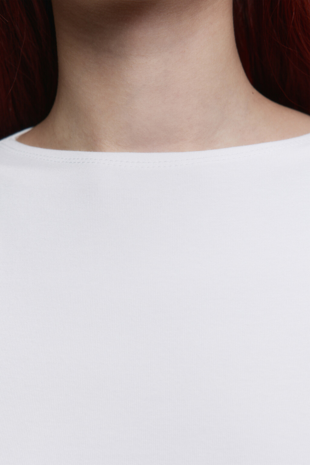 Майка приталенная из вискозы - цвет белый - 6