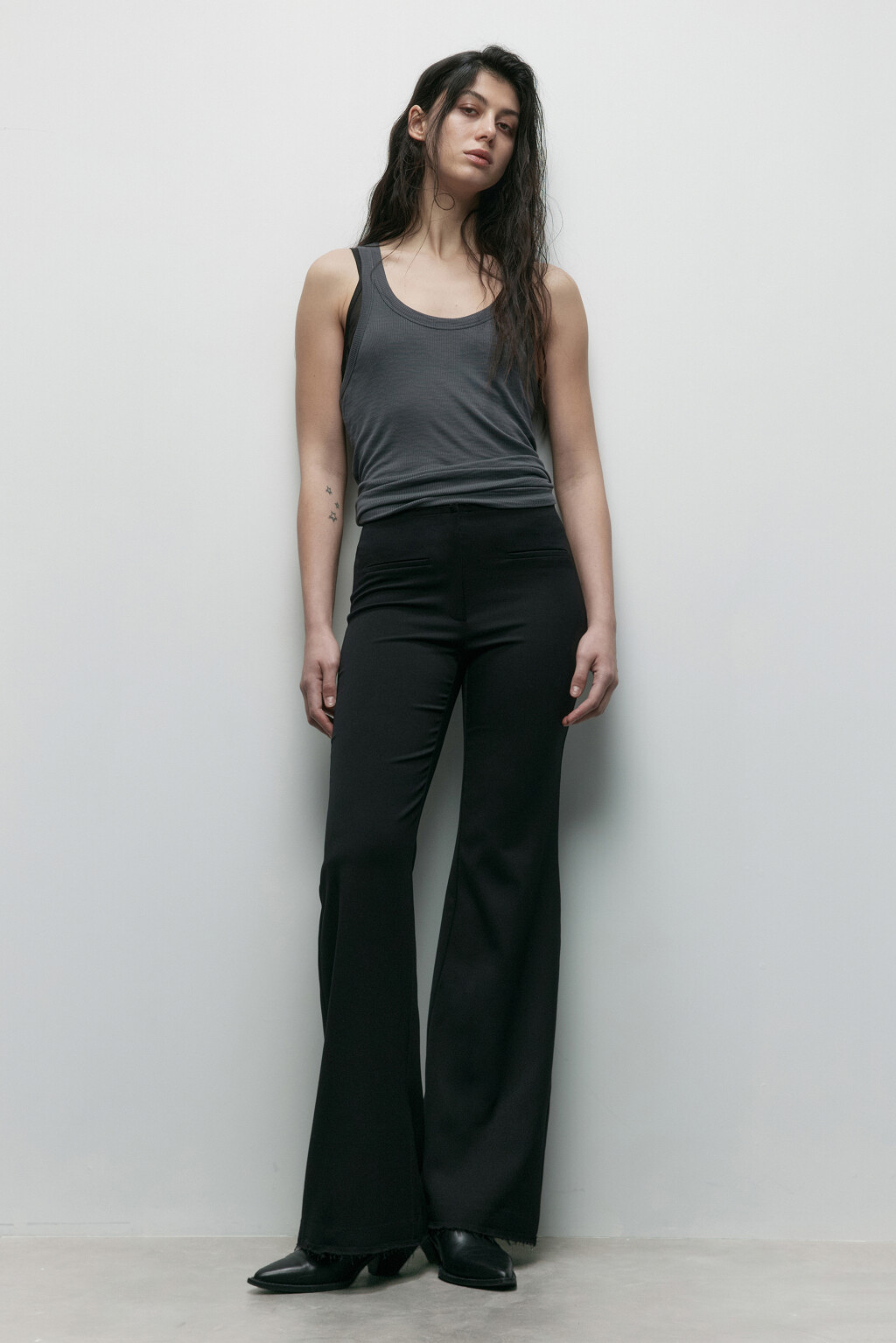 Майка свободная из модала - цвет серый - 6