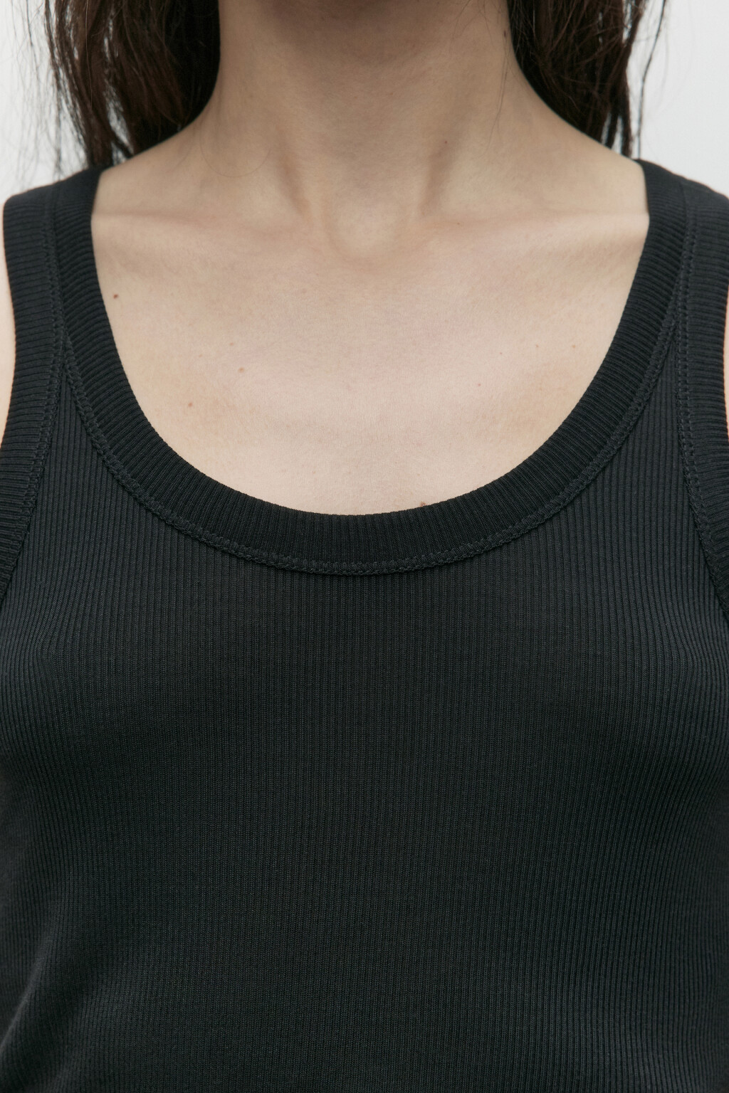 Майка свободная из модала - цвет черный - 7