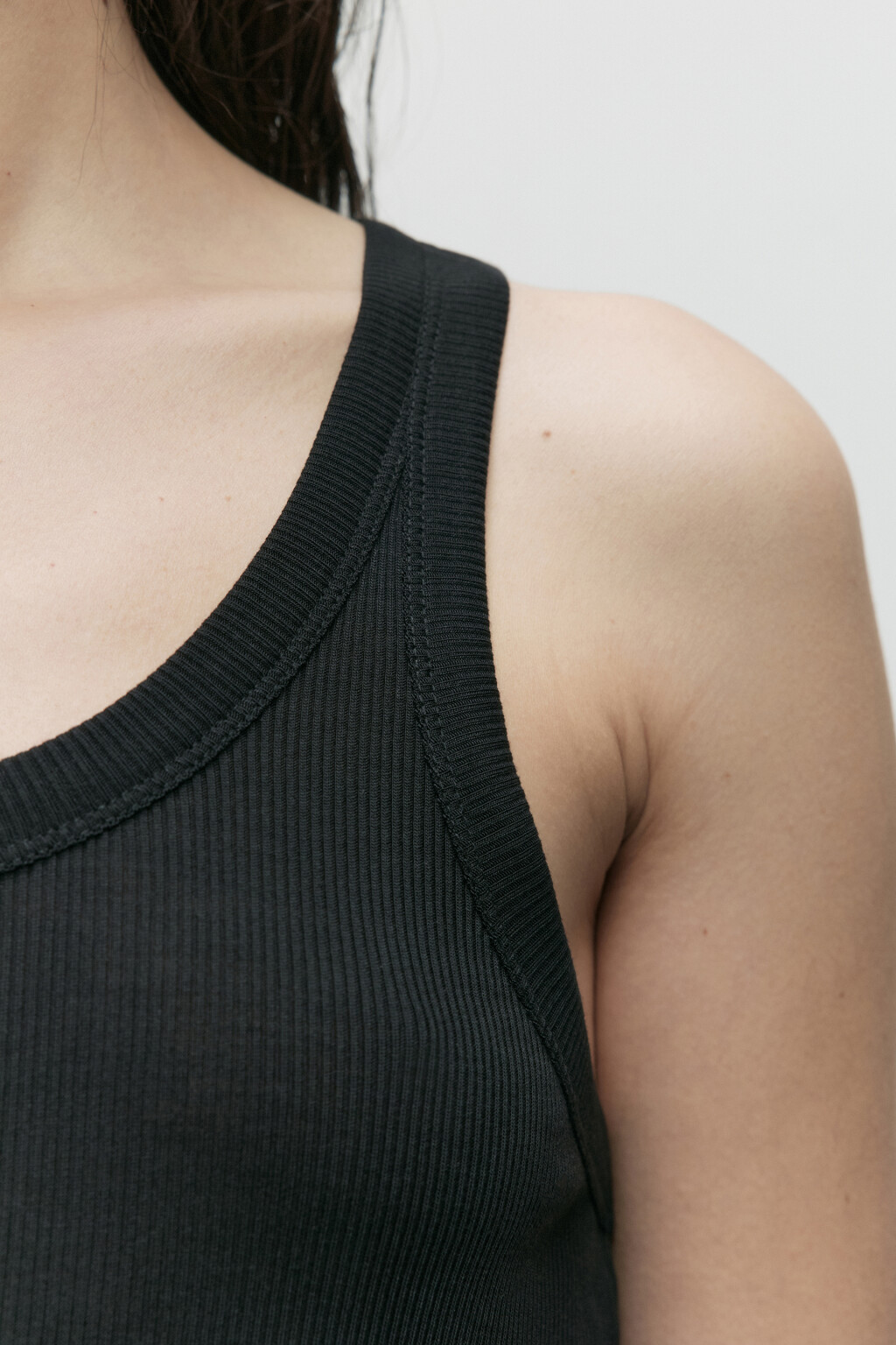 Майка свободная из модала - цвет черный - 8