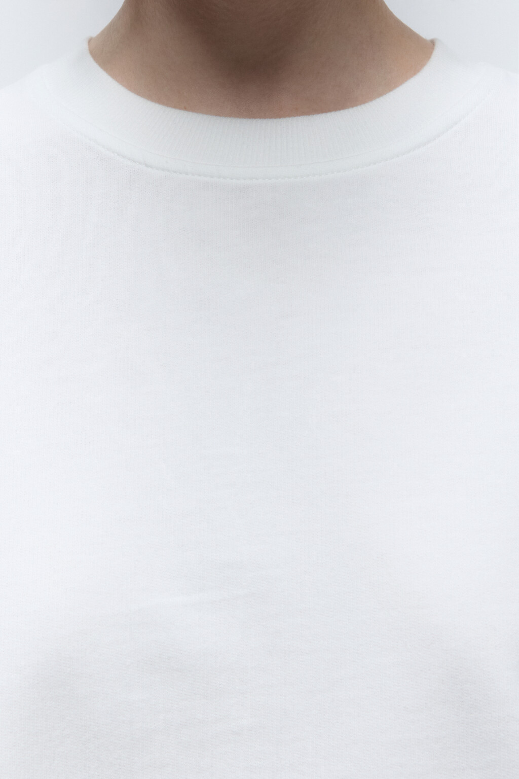 Свитшот базовый из хлопкового футера - цвет молочный - 6