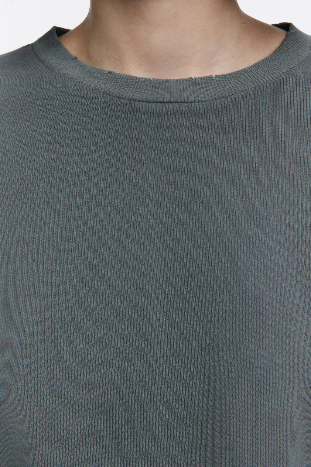 Свитшот oversize с состаренным эффектом - цвет серый - 6