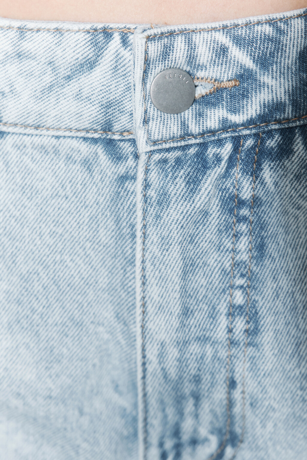 Джинсы wide широкие со средней посадкой - цвет голубой - 6