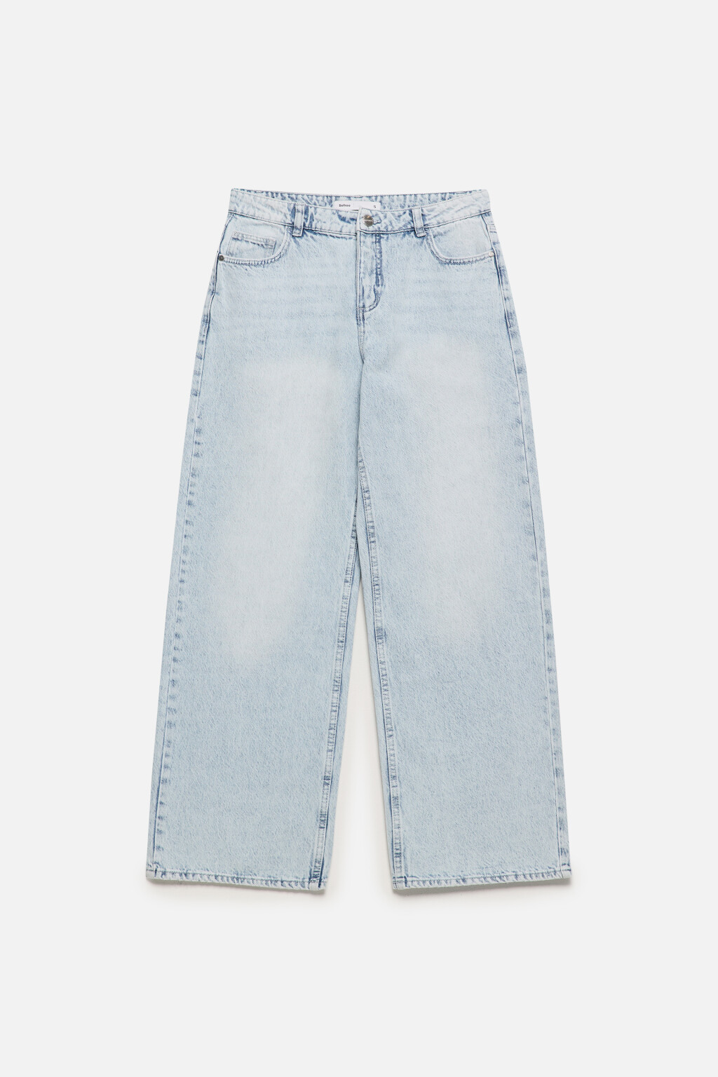 Джинсы широкие с низкой посадкой - цвет голубой - 8
