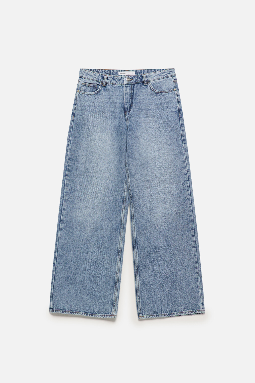 Джинсы широкие с низкой посадкой - цвет голубой - 8