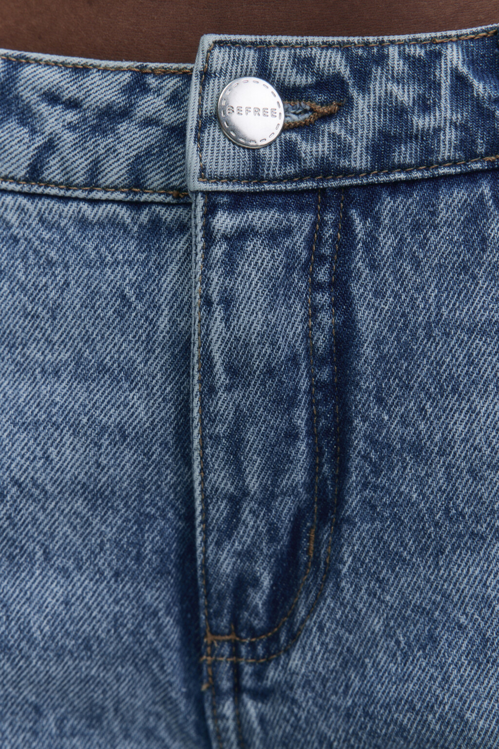 Джинсы широкие с низкой посадкой - цвет голубой - 6