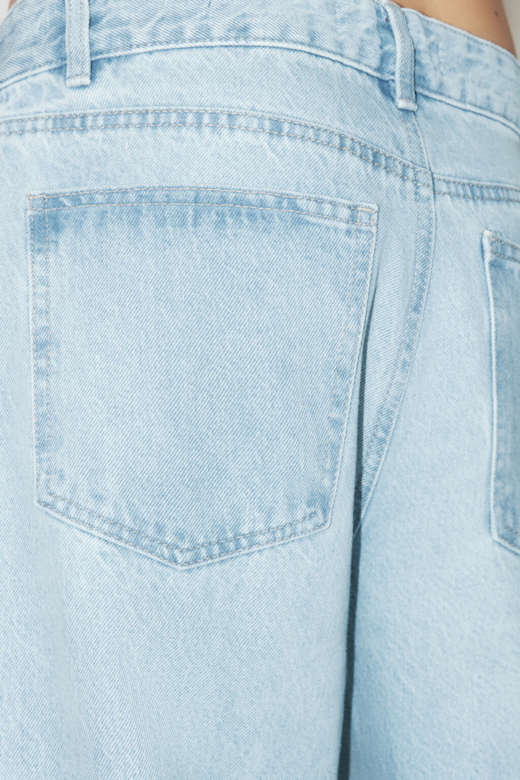 Джинсы широкие удлиненные с низкой посадкой - цвет голубой - 7