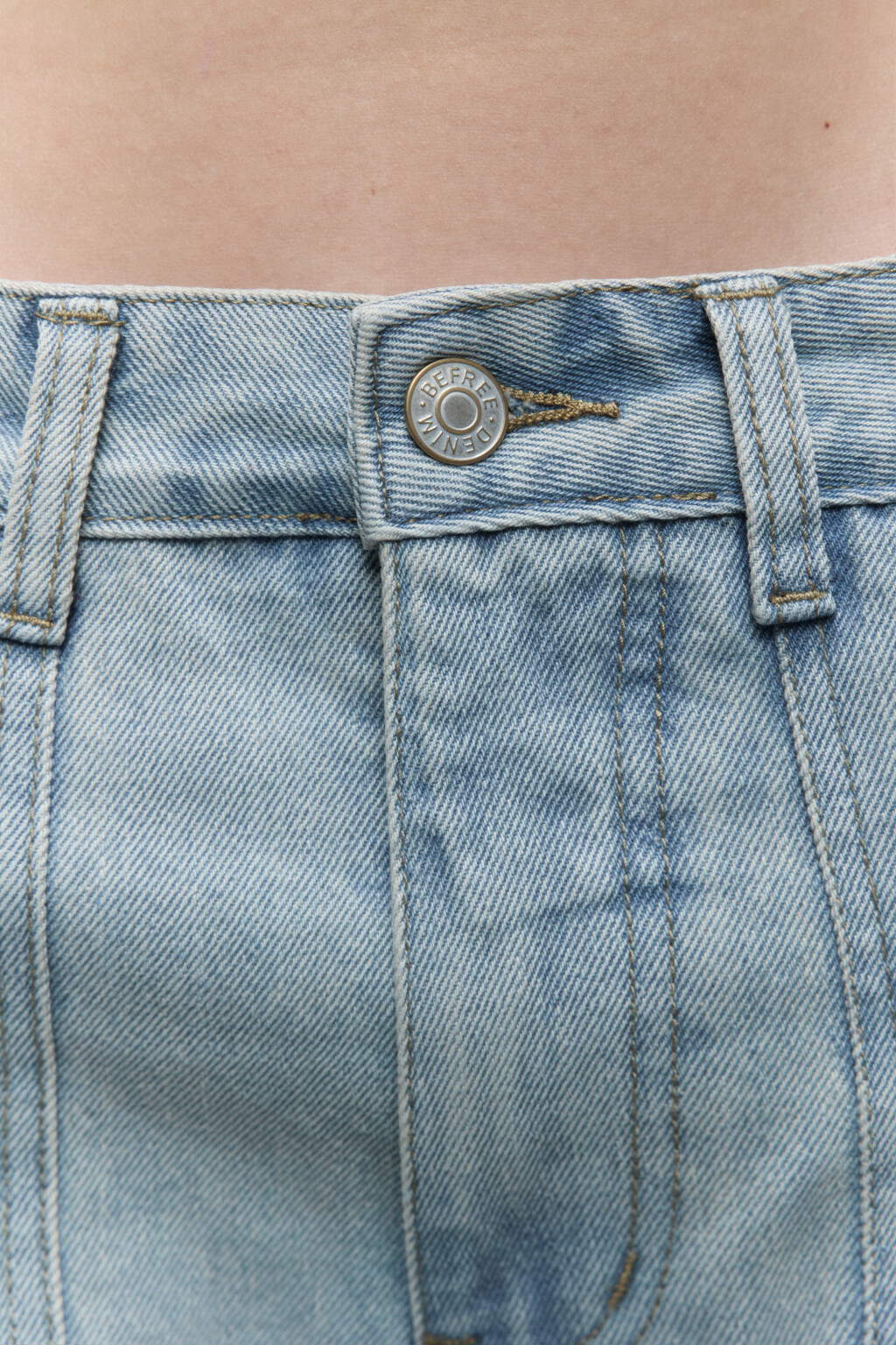 Джинсы широкие с карманами-карго - цвет голубой - 6