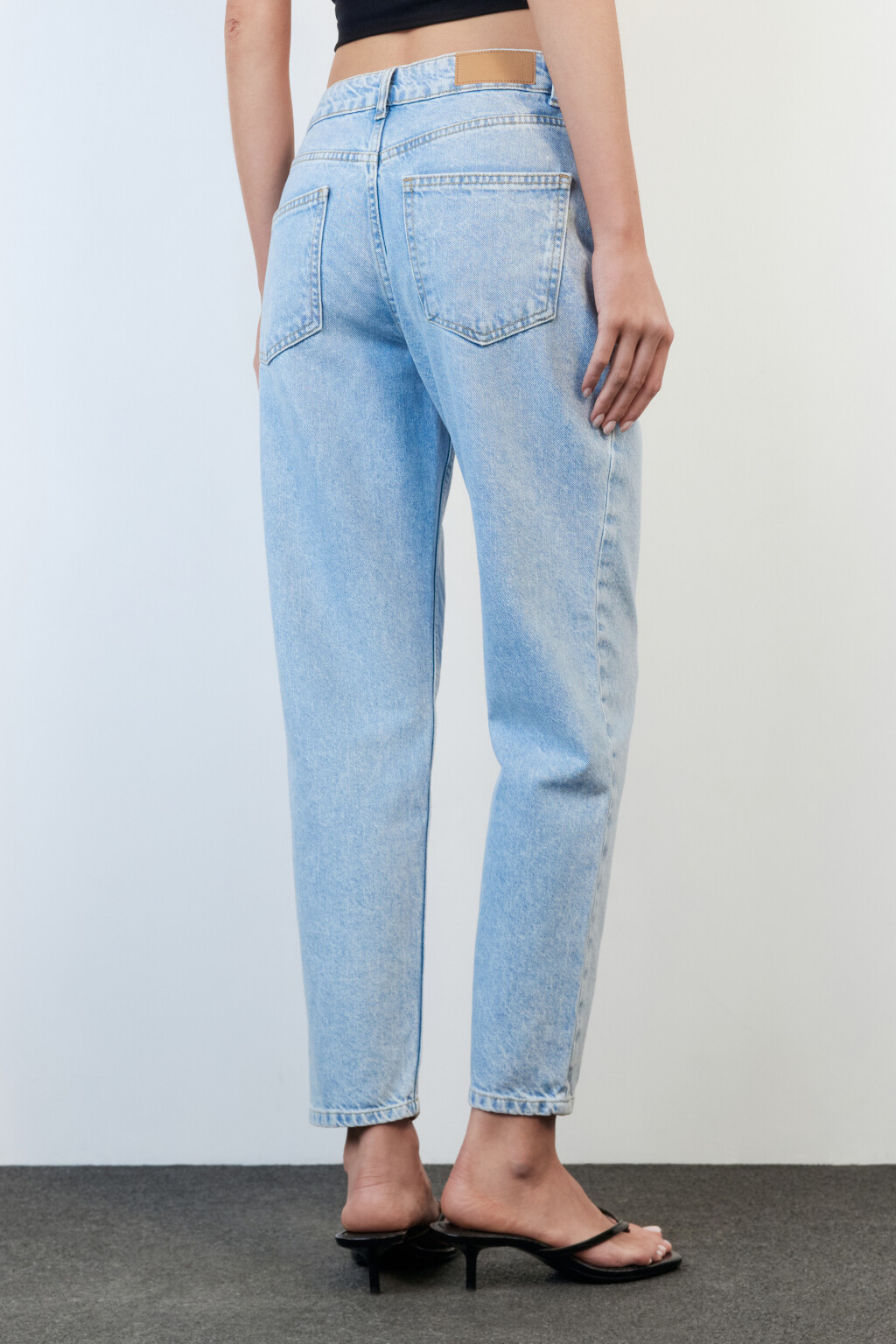 Джинсы mom fit с высокой посадкой - цвет голубой - 6