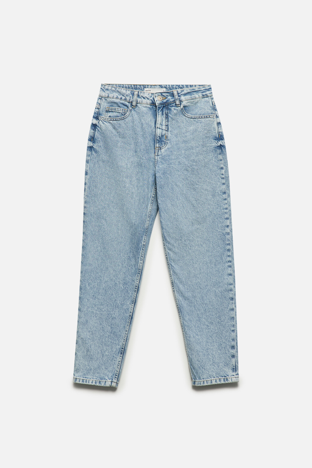 Джинсы mom fit с высокой посадкой - цвет голубой - 9